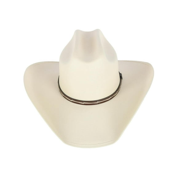 CTM Western Canvas Hat with Leather Hatband (Men)