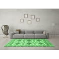 thumbnail image 3 of Ahgly Company Indoor Rectangle Abstract Emerald Green Modern Area Rugs, 2' x 4', 3 of 4