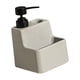 thumbnail image 3 of Dispensador de jabón líquido de cerámica multifuncional con esponja de almacenamiento elegante Gris, 3 of 8