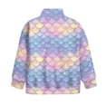 thumbnail image 5 of Uorisanigo Girls Sweatshirts Fashion Long Sleeve Pullover Crop Tops Fall Trendy Rainbow Mermaid Scales Athletic Tops Drop Shoulder School Cropped Pullover Hoodies for Sports and Daily Wear, 5 of 7