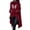 yue866-Wine, variant on KHONTS Retro Long Hooded Sweatshirt for Women Graphic High Low Hem Gothic Hoodies Long Sleeve Oversized Pocket Tops XL