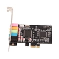 thumbnail image 1 of PC E Audio Card,Sound Card 6 Channels Sound Card Desktop Sound Card Reliable and Durable, 1 of 14