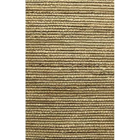 LR Home Clio 5' x 7' Tan Striped Durable Indoor Area Rug
