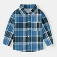 thumbnail image 2 of OKSALE Toddler Boys Button Down Western Shirt for 6 Months - 8 Years School Uniform Shirts Dressy Buffalo Plaid Tops Kids Boy Long Sleeve Blouse Gifts for Boys, 2 of 8