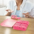 thumbnail image 5 of Weekly Pill Organizer 3 Times a Day, Portable Travel Pill Box 7 Day with Large Pill Containers, Light-Proof Pill Case for Vitamins, Medication, Supplements and Fish Oils, Pink, 5 of 6