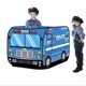 thumbnail image 2 of Casa Plegable para Niño Campaña, Creativo, Divertido, Juego de Simulación, Camión , Interior, Exterior, Césped, Juguetes - Coche de policía Sunnimix Tienda de juegos para niños, 2 of 7