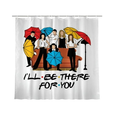 Friends Tv Show Shower Curtain Bathroom Decoration Bath Curtain Waterproof Shower Curtain Home Decor 72 × 72 inch