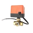 thumbnail image 1 of Ounissouiy 1/2 NPT, 3 vías, AC220V DC12V/24V, válvula de bola eléctrica motorizada, latón de 3 hilos Jardín y Patio No.17, 1 of 3