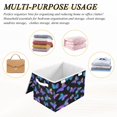 thumbnail image 6 of IAUYY 42*32*30cm Storage Bin with Lid Storage Boxes with Handles,300D Oxford Fabric+Hollow Board Applicable to Clothes Storage Office Storage,The Butterfly with Holographic Effect, 6 of 6
