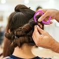 thumbnail image 4 of Raindrops 10Pcs Silicone Spiral Perm Rods Hair Curlers Violet Flexible Rods for Convenient Hair Styling, 4 of 6