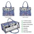 thumbnail image 2 of Large Capacity Tote Bag,Blue Purple Butterfly Pattern Handbag Fashion Luxury Tote Bag,15.7"x13"x 5.1" Inches,Laptop Compatible, 2 of 6