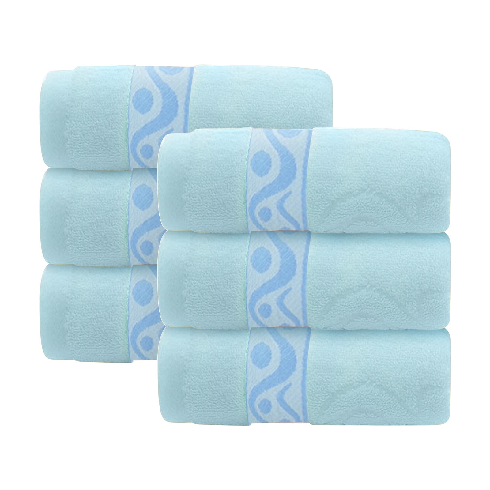 Cotton Bath Towel Set for Bathroom 2 Hand Face Towels 1 Bath Towel for  Adult White Brown Grey Terry Washcloth Travel Sport Towel