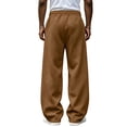thumbnail image 5 of Gizkkal Baggy Sweatpants for Men Drawstring Elastic Waist Trousers Casual Loose Workout Wide Leg Pants with Pockets, 5 of 5