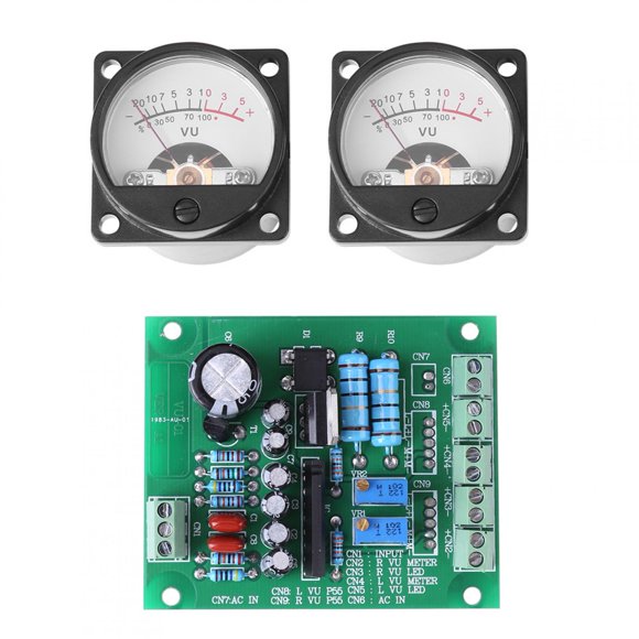 VU Meter, Universal Warm Backlight Brightness VU Meter Kit, DC Power Supply Home Recording For Lower Operating Voltage