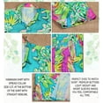 thumbnail image 4 of LA LEELA Men's Hawaiian Shirts Short Sleeve Button Down Shirt Mens Casual Shirts Vacation Aloha Beach Summer Shirts for Men Funny XXL Tropical, Green, 4 of 6