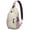 Floral, variant on Funny Pizza Lover Pizza Pattern Cheese Pepperoni Sauce Lightweight Sling Backpack for Outdoor Activities