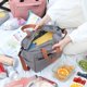 thumbnail image 5 of Bolsa de almuerzo, bolsa térmica, bolsa térmica pequeña, bolsa de picnic, bolsa térmica, bolsa de almuerzo, Hombres y mujeres, niños, oficina, escuela, picnic, 5 of 5