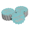 thumbnail image 1 of Inkdotpot Rose Gold Foil Paper Hang Tags Hugs & Kisses From The Wedding Favor Tags 50 Piece, 1 of 6
