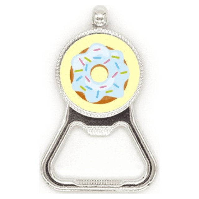 Postre dulce Azul dona alimentos Acero inoxidable Metal cerveza tapa sacacorchos