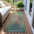 thumbnail image 6 of Addison Rugs Chantille Indoor/Outdoor Transitional Triangles Green Washable Runner Rug, 2'3" x 7'6", 6 of 6