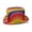 Red edge, variant on Rainbow Color Tall Hat for Stage Performances Masquerade Headwear Gentleman Hat for Carnivals Party Theme Event Supply