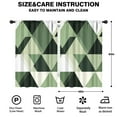 thumbnail image 2 of Blackout Kids Curtains,Green and Beige Modern Art Geometric Childrens Insulated Curtains Set Of 2,Bedroom Essentials,Toddler Room Decor 42x63in(106x160cm), 2 of 4