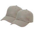 thumbnail image 2 of Xijirk Solid Twill Baseball Cap Structured Curved Brim Adjustable Headwear for Custom Embroidery Outdoor Sports Daily Casual Activities,Khaki,One Size, 2 of 4