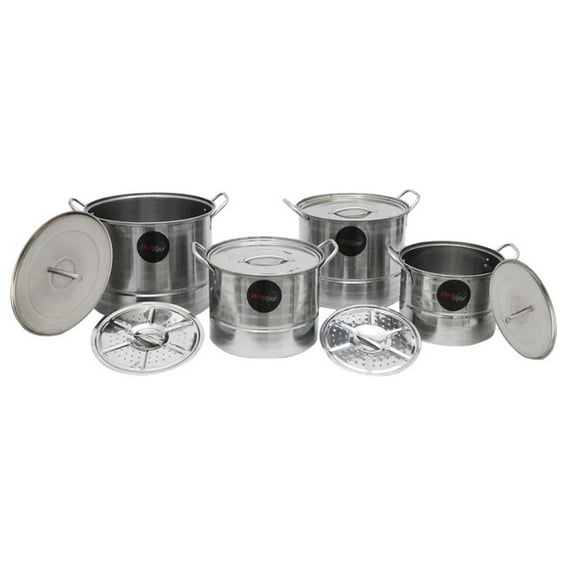 Olla Vaprorera Steamer Stock Pot Hot Spot Juego de 10 Piezas Seymour of Sycamore Z333