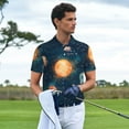 thumbnail image 3 of Bingfone Solar System And Planets for Men's Button-down POLO Shirts, Quick-drying Shirts and T-shirts for Summer, Suitable for Vacation and Business-X-Large, 3 of 6