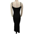 thumbnail image 1 of Vestido largo con tirantes finos,Vestido con tirantes finos para mujer Vestido con tirantes finos de punto acanalado Vestido con tirantes finos de punto acanalado para mujer Integración perfecta, 1 of 3