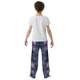 thumbnail image 5 of FORMRS Kids Pajama Pants with Pockets Size 6-8Y Boys Lounge Sleep Bottoms, Purple Sky Pattern, 5 of 8