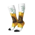 thumbnail image 2 of Haiem Sunflowers (2) Socks, Funny Novelty Crazy Design Cotton Socks Sports Socks Knee High Socks For Men, Women,1Pairs - Gift For Working Friends, 2 of 9