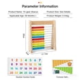thumbnail image 3 of EGNMCR Wooden For Kids With Number Cards Math Learning Educational Toy puzzle hoop, 3 of 5