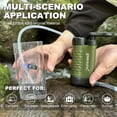 thumbnail image 6 of Purewell Portable Water Filter Pump, 0.01 Micron Outdoor Camping Filtration System for Hiking and Emergency Preparedness（green）, 6 of 7