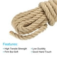 thumbnail image 3 of Uxcell Jute Twine 14mm, 16 Feet Long Brown Twine Rope for DIY Subjects, 3 of 5