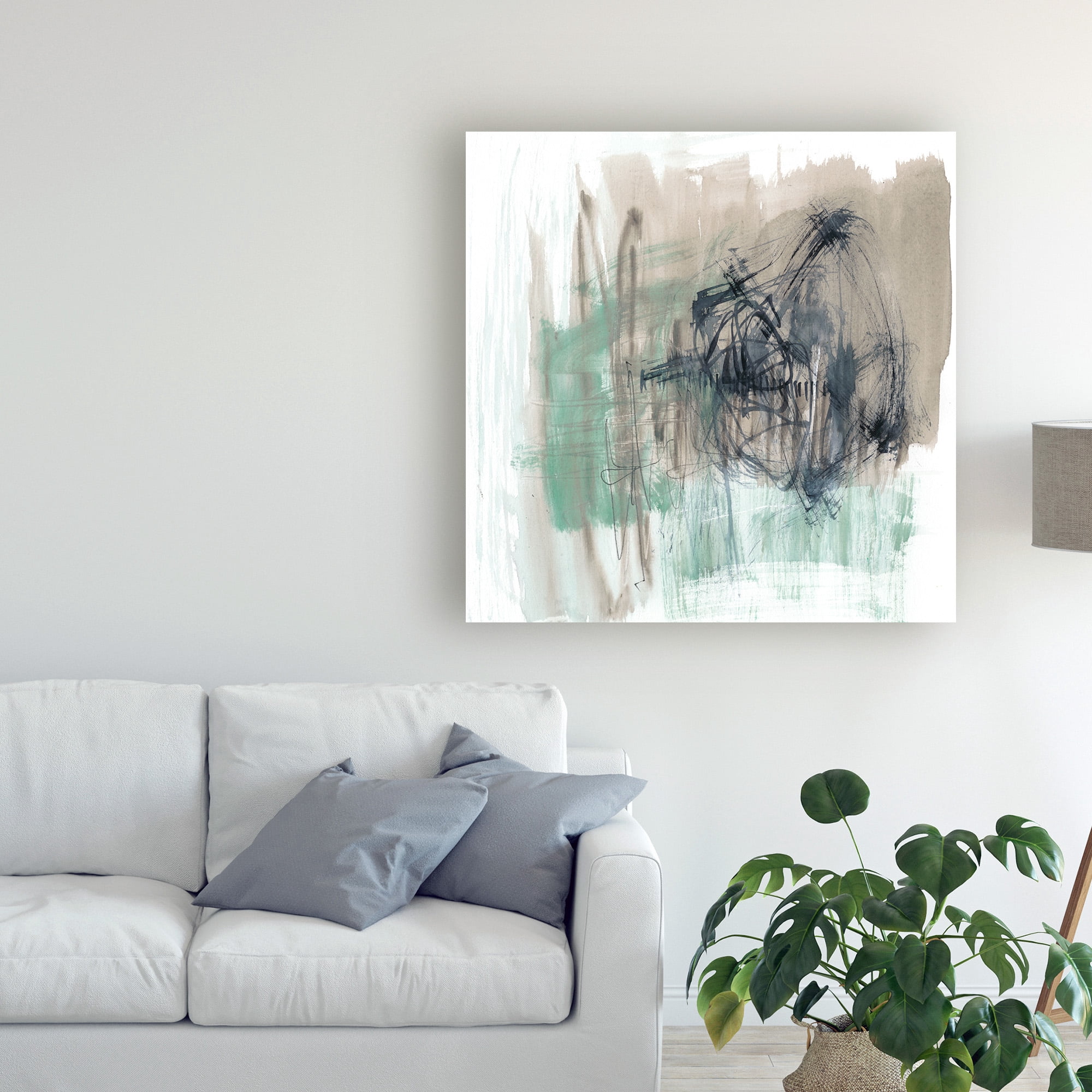 Trademark Fine Art 'Scribble Scrabble I' Canvas Art by Jennifer Goldberger