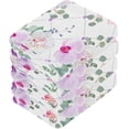 thumbnail image 3 of Peony Floral Washcloth 12x12in Set, 6 Pack Absorbent Cotton Towel Square Kitchen Dishes Towels, Soft Cleaning Face Hand Towel Fast Drying, 3 of 7