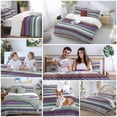 thumbnail image 6 of Modern Boho Art Bedding 3 Piece Duvet Cover Set California King, Colorful Abstract Bohemian Paisley Minimalist Microfiber Comforter Cover with Zipper Closure & Pillowcases, FadeResistant Quilt Cover, 6 of 9