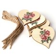 thumbnail image 2 of Ounissouiy Paquete de 30 colgantes de corazones de para manualidades con cordel natural JM01365 Decoración del hogar JM01365, 2 of 6