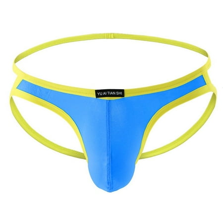 

Men Sexy Breathable Underwear Backless Jockstrap Briefs Underpants Thong