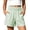 Green Shorts Women, variant on Pxxlle Striped Shorts for Women Trendy High Waisted Pajama Shorts with Pockets Loose Wide Leg Beach Vacation Shorts Black L