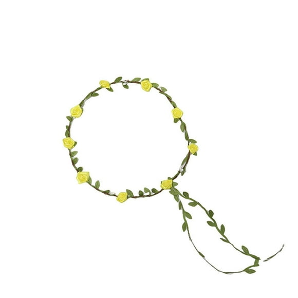 Beach Simulation Rose Flower Mori Headband Wreath Photo Props