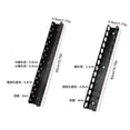 thumbnail image 3 of Black Metal Wall Mounted Tool Organizer Rack, Heavy Duty Storage System for Screwdrivers, Pliers, Wrenches & DIY Hand Tools, 15.75 x 1.77 Inch, 2-Pack, 3 of 8