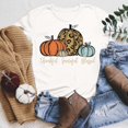 thumbnail image 2 of Odeerbi Clearance Thanksgiving Shirts for Women Trendy Short Sleeve Shirt Casual T-shirt Print Tee Shirt White, 2 of 5
