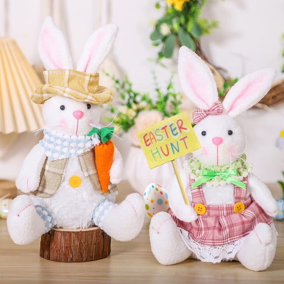 XGFHYJEH Easter Bunny Stuffed Animals, Stuffed Animals under $5, Stuffed Animals & Plush Toys, Stuffed Animals for Girls Boys, Small Stuffed Animals, Easter Bunny Plush Doll