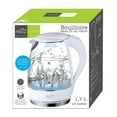 thumbnail image 2 of Hauz Blue LED Illuminated Glass Kettle 12 Cups 1.7 Liters White, 2 of 2