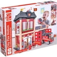 thumbnail image 4 of Hape Wooden Kid's Tri-Level City Fire Station Dollhouse Playset, Ages 3 and Up, 4 of 6