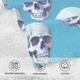 thumbnail image 3 of Skulls on Blue Cotton Face Towels Soft Hand Towel Absorbent Bathroom Towel for Kitchen Hotel Decoration, 3 of 7