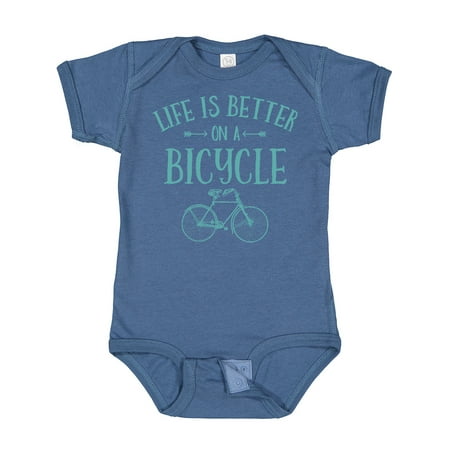 

Inktastic Life s Better on a Bicycle Gift Baby Girl Bodysuit