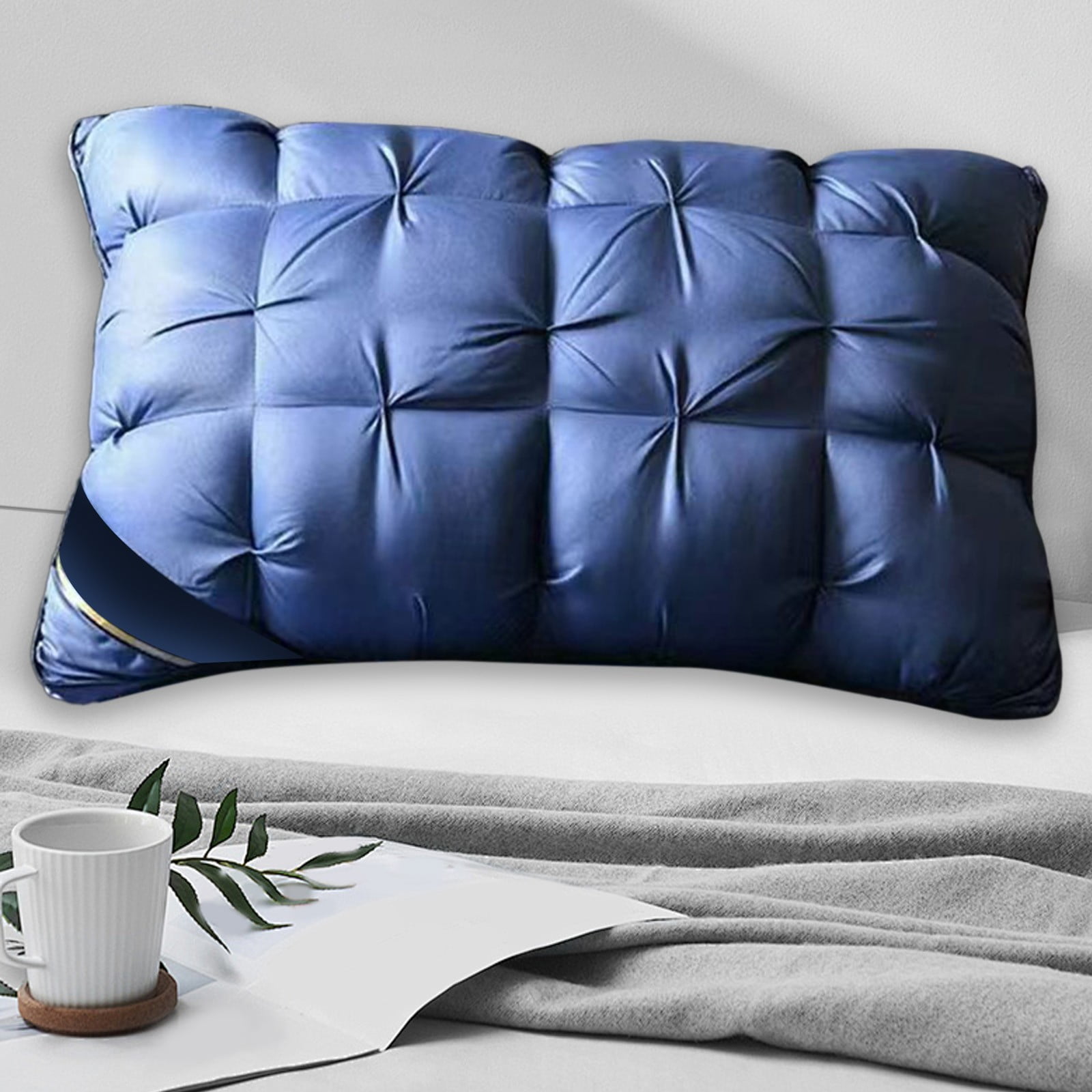 JOGZMZ Hotel Grade Ultra Soft Pillows Queen Size Set of 2 Supportive Bed Pillow for Back Side and Stomach Sleepers, Breathable Neck Supports Pillows for Home Daily Use